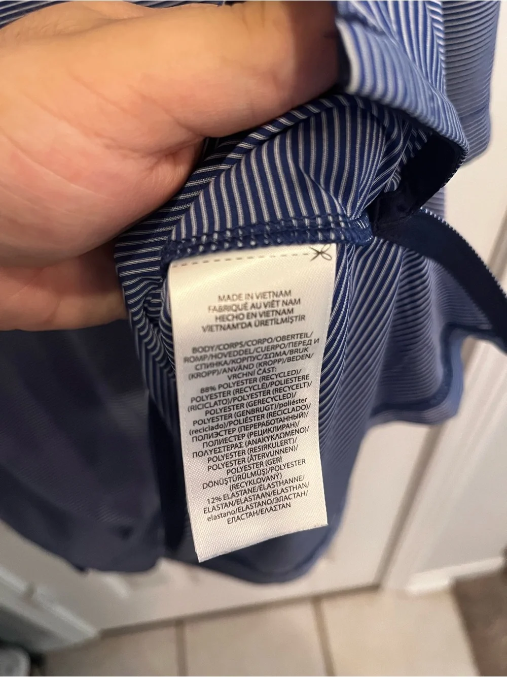 RLX Ralph Lauren Men's Blue Striped Golf Polo 2XL